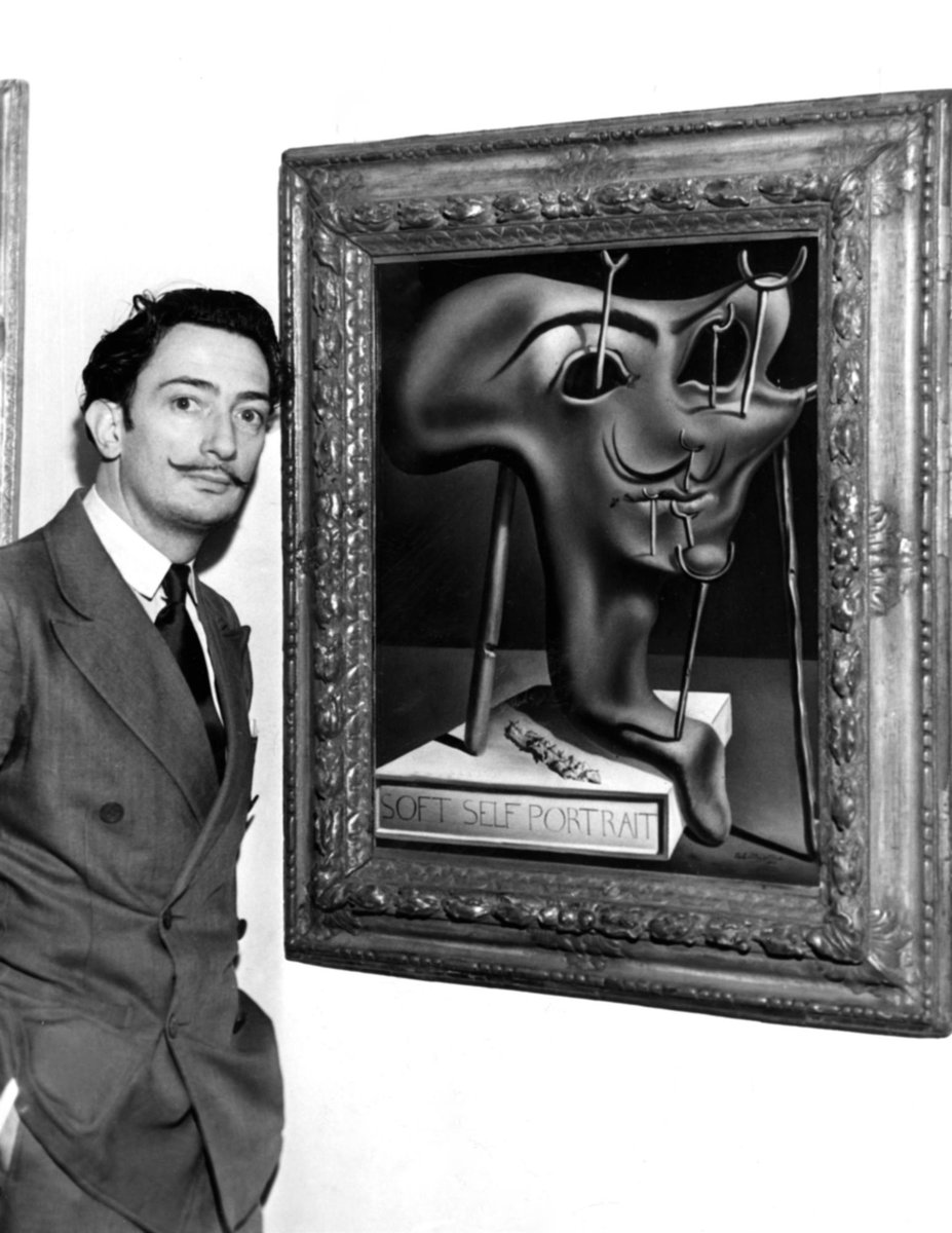 Artistas: '#SalvadorDalí es conocido por sus impactantes y oníricas imágenes surrealistas. Sus habilidades pictóricas se suelen atribuir a la influencia y admiración por el arte renacentista.' #ArteEspañol #ArteSurrealista #ArteModerno #ArteSigloXX raquelbalice.com/es/salvador-da…