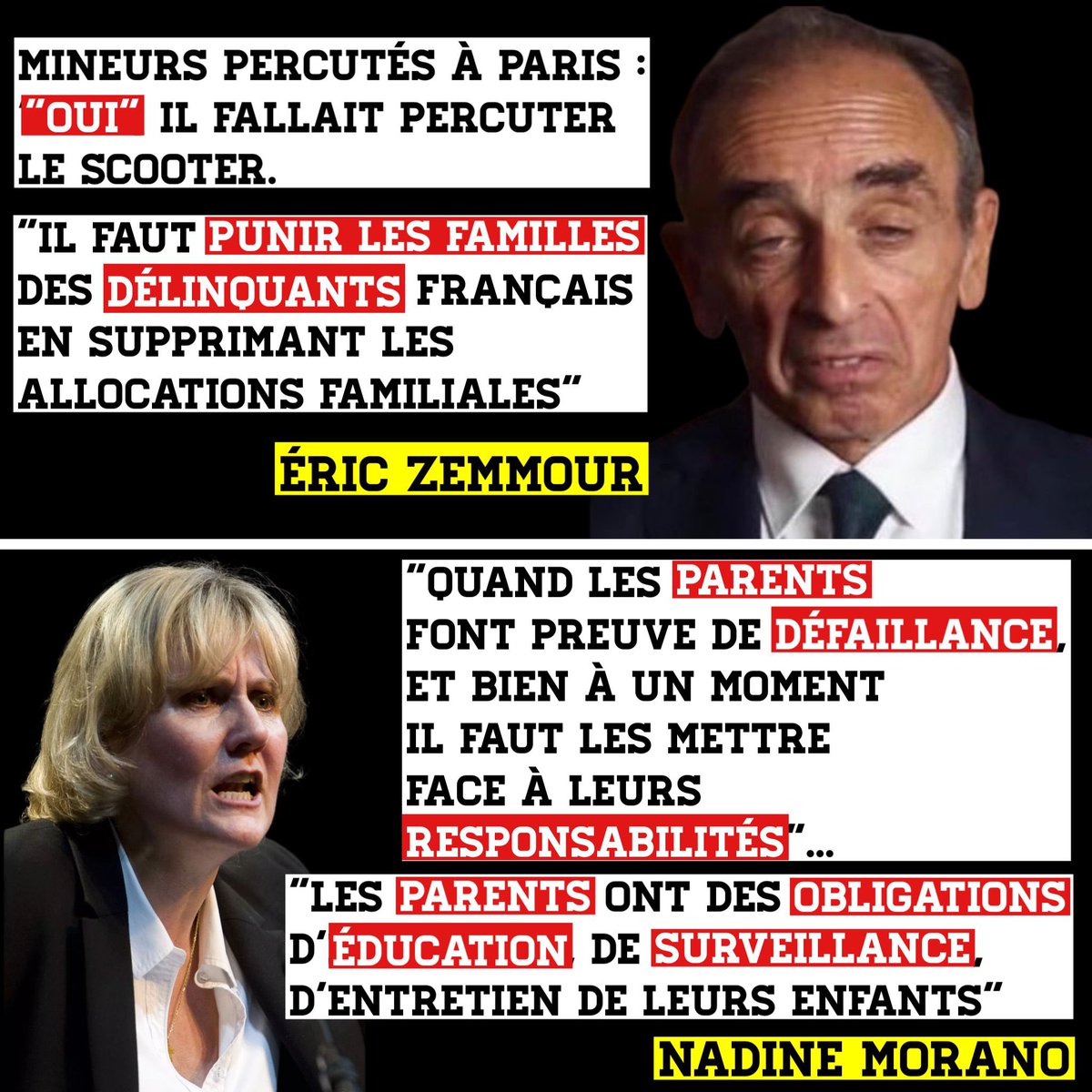 rohff's tweet photo. .@nadinemorano @ZemmourEric...
Cette fameuse sanction réservée aux parents d'enfants qui glissent que vous réclamiez, elle s’appliquerait pour vous aussi ? 🙄ou Joker pour les élus ? 
Répondez directement au lieu d'envoyer vos fayots sous mes tweets 🥴🤣🤦🏽‍♂️ https://t.co/9fD2vmyY7S