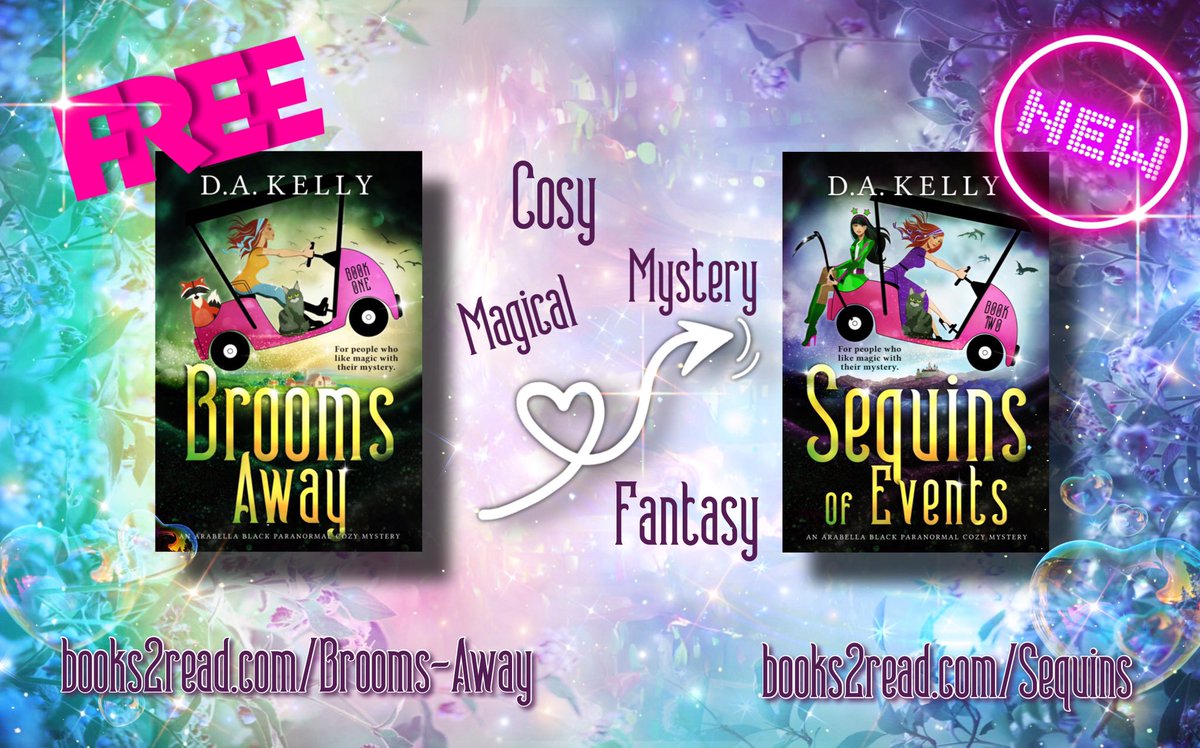 dakellyauthor's tweet photo. Why not try Brooms Away while it’s free! #cozyfantasy #magicalmysterybook #FreebieFriday https://t.co/jl88y50O8e