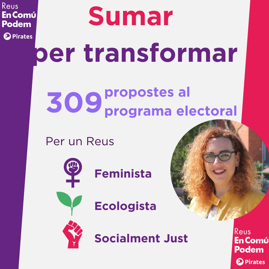 encomupodemreus's tweet photo. Durant aquests dies hem treballat per fer-vos arribar totes les nostres propostes i recollir les vostres idees.
Moltes gràcies a totes les persones voluntàries que han fet possible aquesta campanya!
Aquest diumenge ajuda'ns a #SumarPerTransformarReus 🟣🏴☠️ https://t.co/yMAjeMRIrU