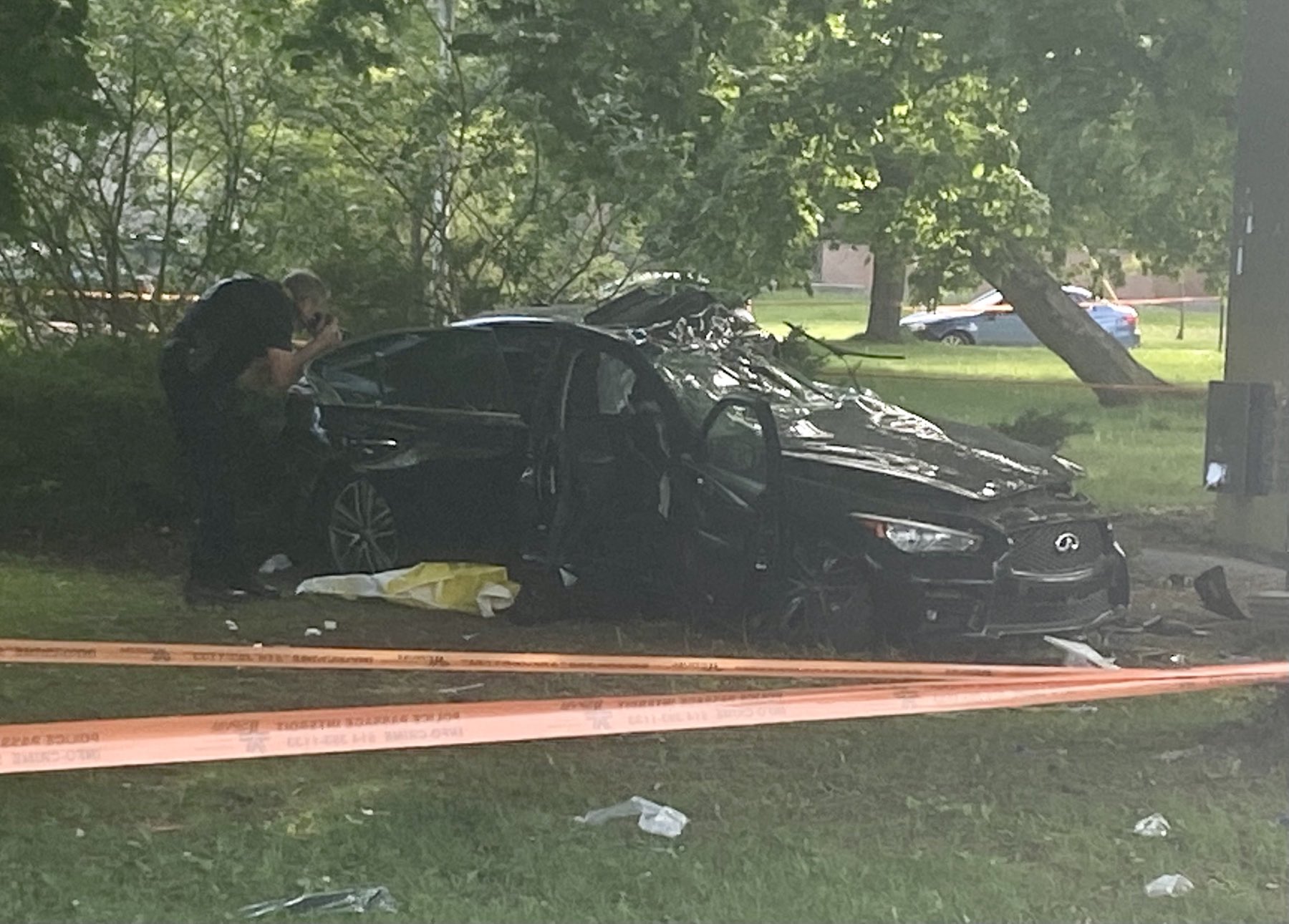 Aaron Derfel on Twitter "A horrific car crash occurred in N.D.G