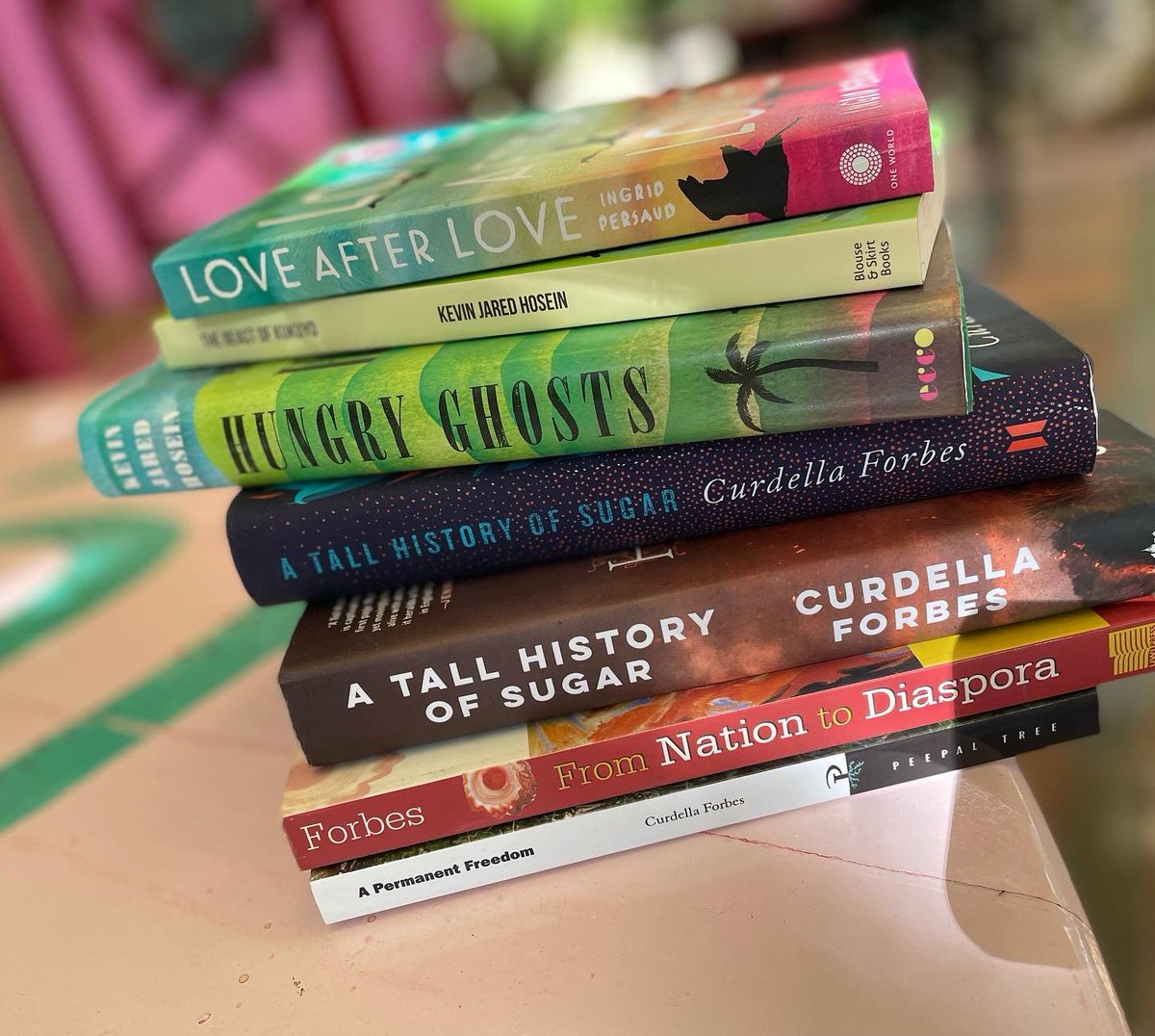 Ready wi ready… 

<a href="/kwamedawes/">Kwame Dawes</a> organizing for later. Book pic is authors’ books for 1st session - Caribbean Complexities.

Connect and share with us via #calabash2023 #calabashforword

Visit calabashfestival.org