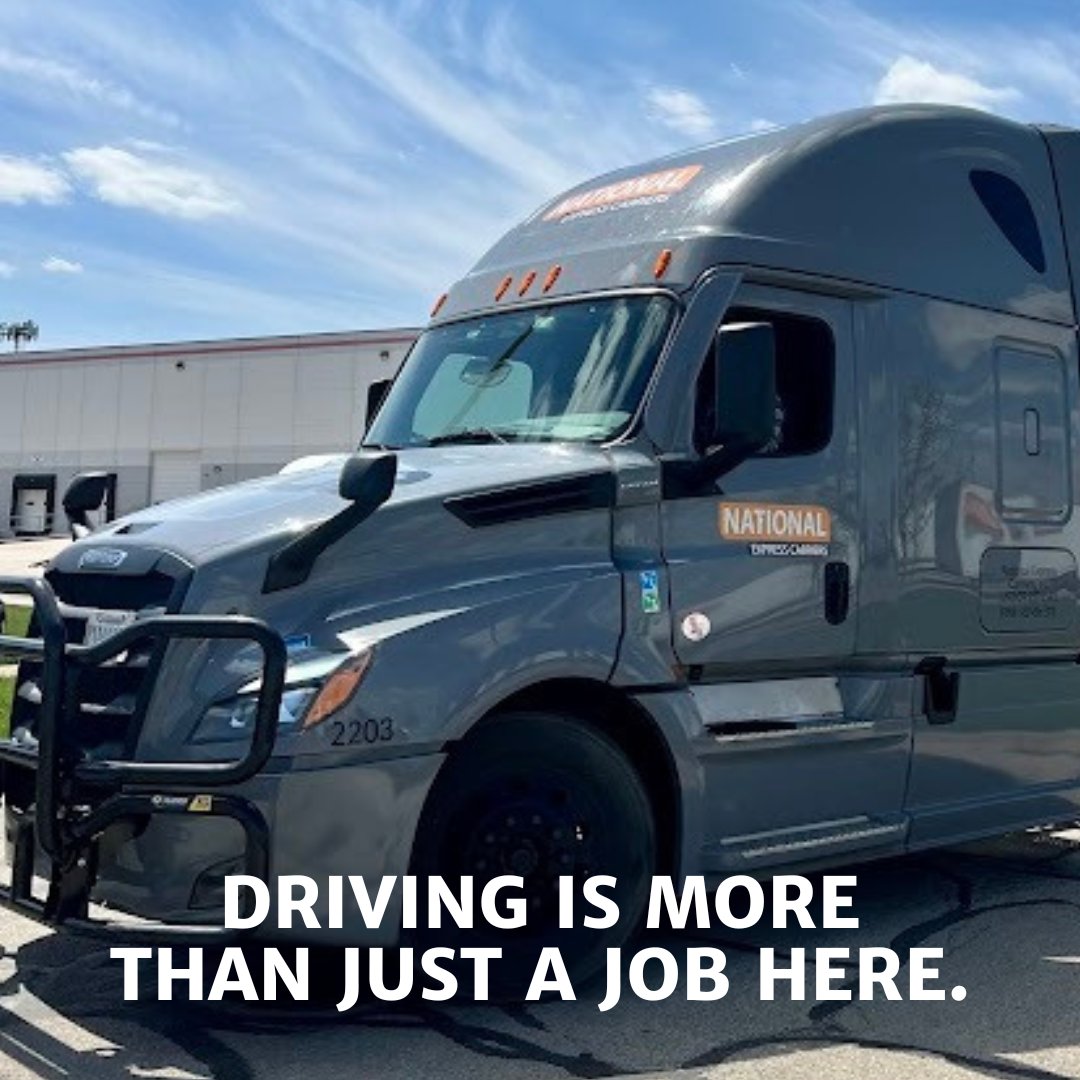 National_Exp's tweet photo. Exp'd OTR Drivers, we're committed to your success. Move over &amp; average $100K a year / $2K a week, all miles, detentions &amp; layovers paid: https://t.co/fU1hXgZpwF
#truckdrivers #truckingjobs #CDLJobs #trucking #truckers #driverjobs #nationalexpresscarriers #thankatrucker https://t.co/rWU5VY4cNv