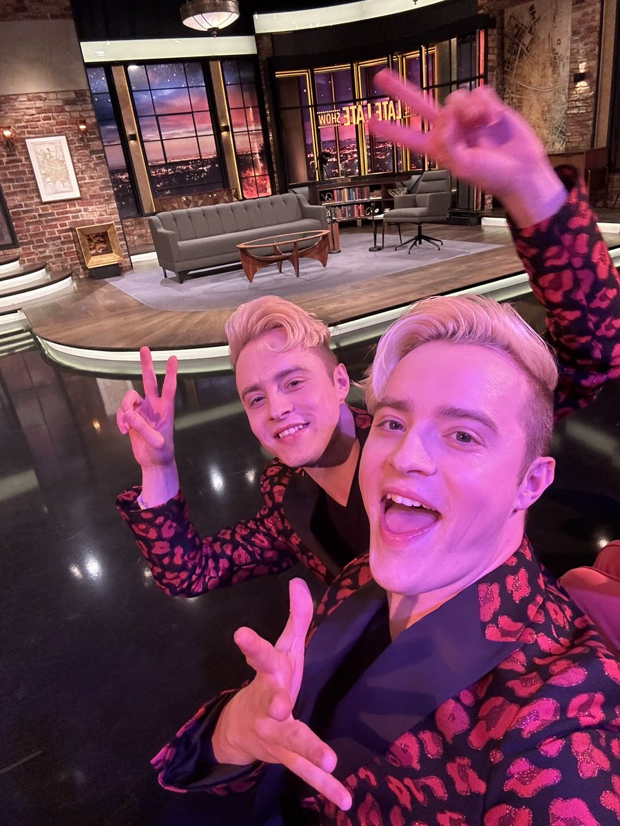 Jedward at the #LateLateShow bringing the Jepic vibes