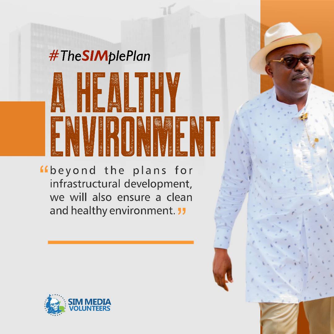 tee1boss's tweet image. #TtriceWeb

#TheSimplePlan 

A HEALTHY ENVIRONMENT:

"Beyond the plans for infrastructural development, we will also ensure a clean and healthy environment."

#SimMediaVolunteers
