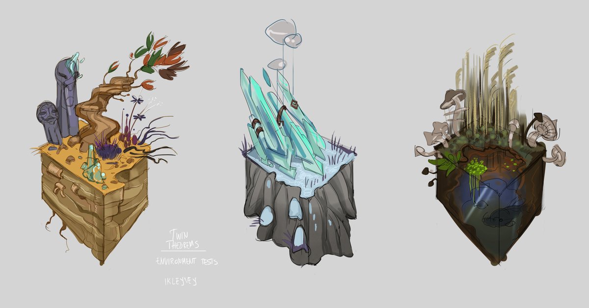 「Start of biomes art and design tests for」|Ikleyvey 🐲 lのイラスト