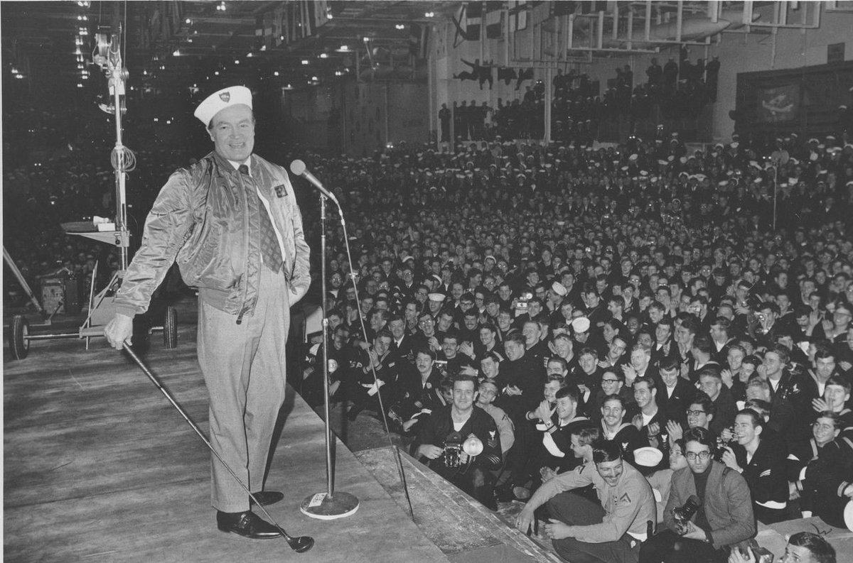 JokeCrafters's tweet photo. This Monday would have been Bob Hope's 120th birthday!! I'm sure there'll be quite a Heavenly celebration as this year he'll have his best writer (biased on my part) with him.
Read some of #GenePerret's stories of writing for Mr. Hope in Talk About Hope. https://t.co/EPxAp4TO8U https://t.co/JDf7QncQzT