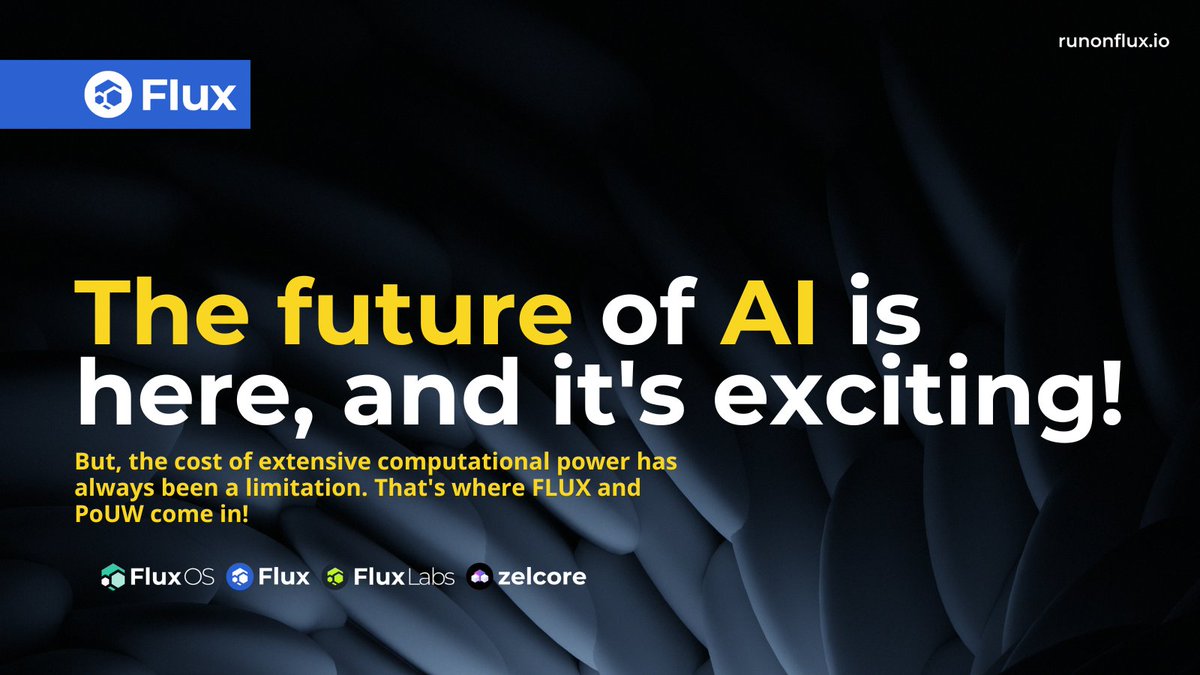 LizaFlux's tweet photo. For #AI technology to develop and thrive, there must be an abundance of #GPUs and other hardware capable of performing heavy computations as well as massive amounts of storage for data.
$Flux This is the way out. @elonmusk 

#AI #FluxNodes #dapps #webhosting #Flux #GPU https://t.co/GUfPImvoUN