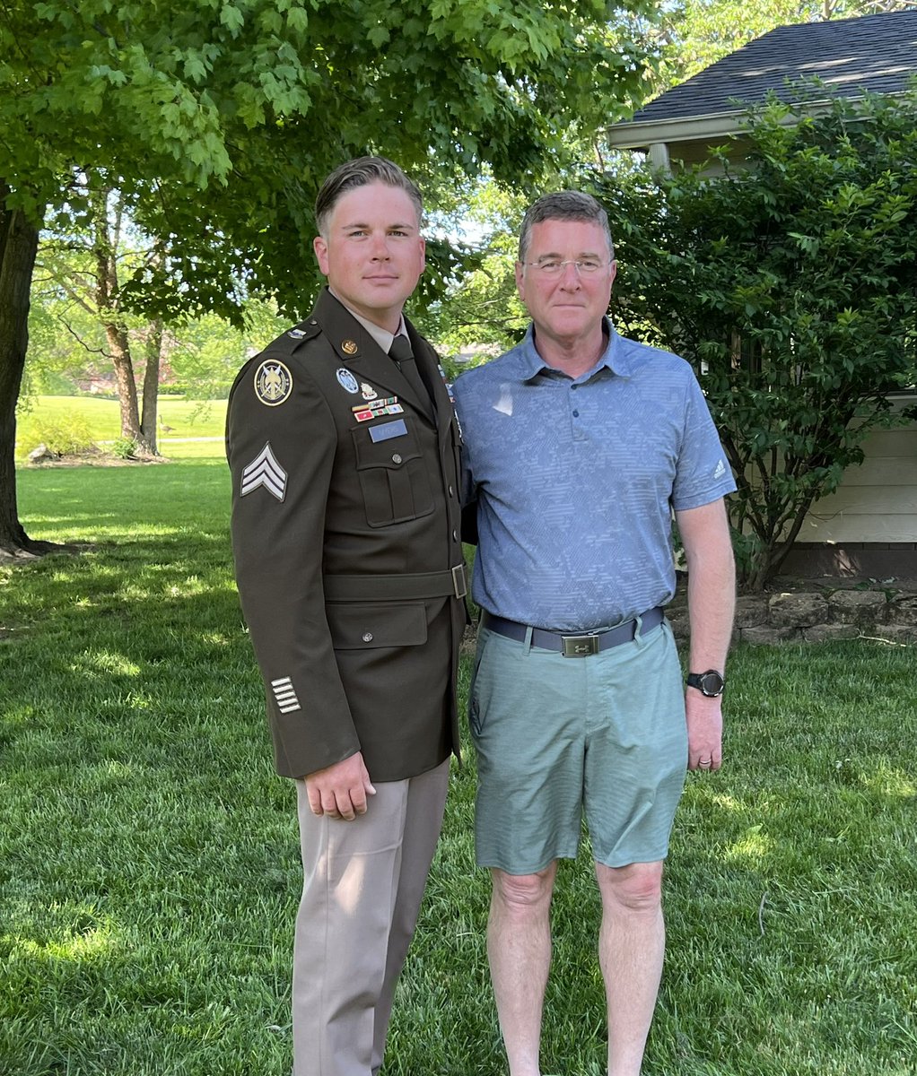 It is always nice to have my son Mark home, if even for just a couple days. I am so proud of him and his service to our country.