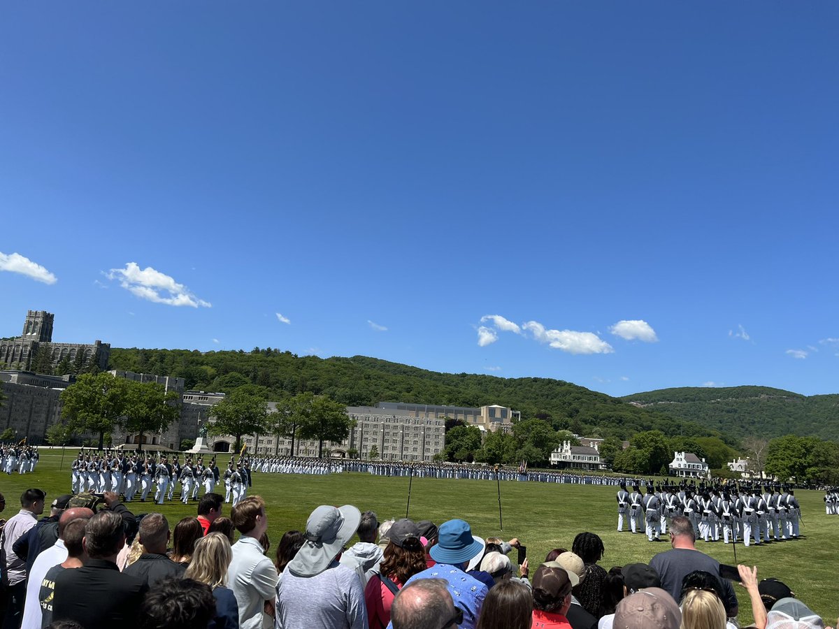 CoachTfor3's tweet photo. Year 8 at West Point in the books! Let the graduation/wedding celebration begin! @c_mann27 @NatalieRhine https://t.co/6Q5kWismCZ