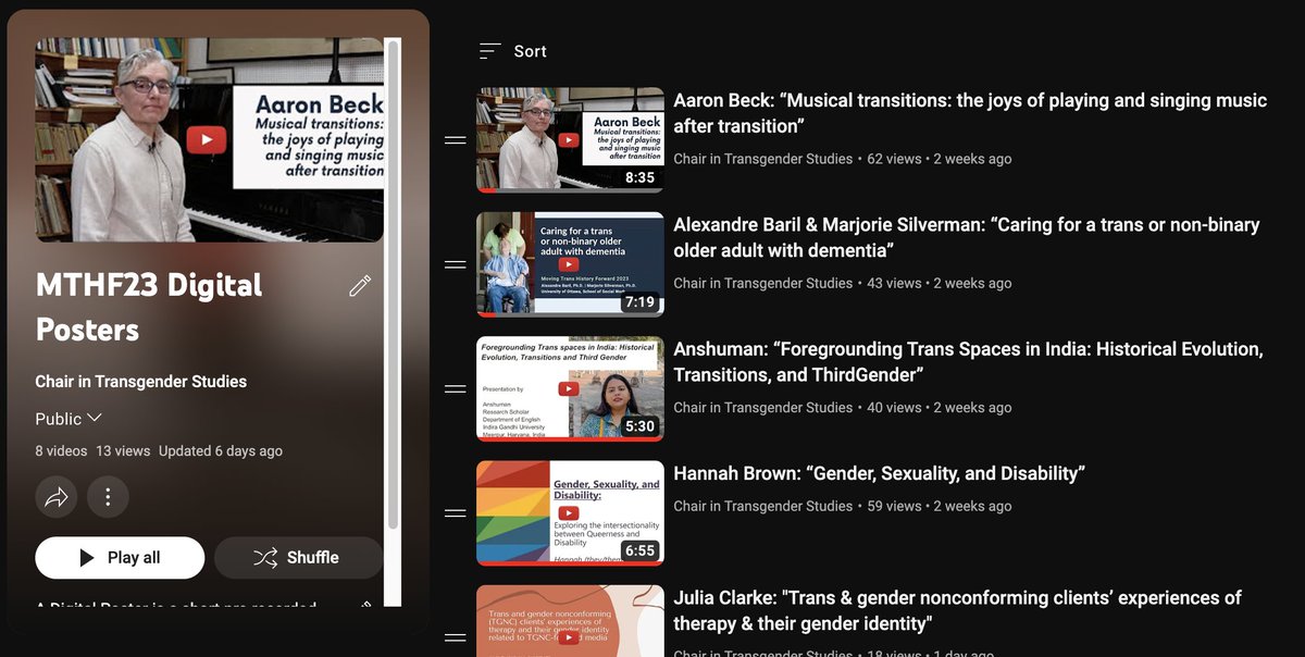 TransArchives's tweet image. Check out some of the digital poster videos from #MTHF23!  

More will be added over the coming weeks!

youtube.com/playlist?list=…

#uvic #yyj #trans #nonbinary