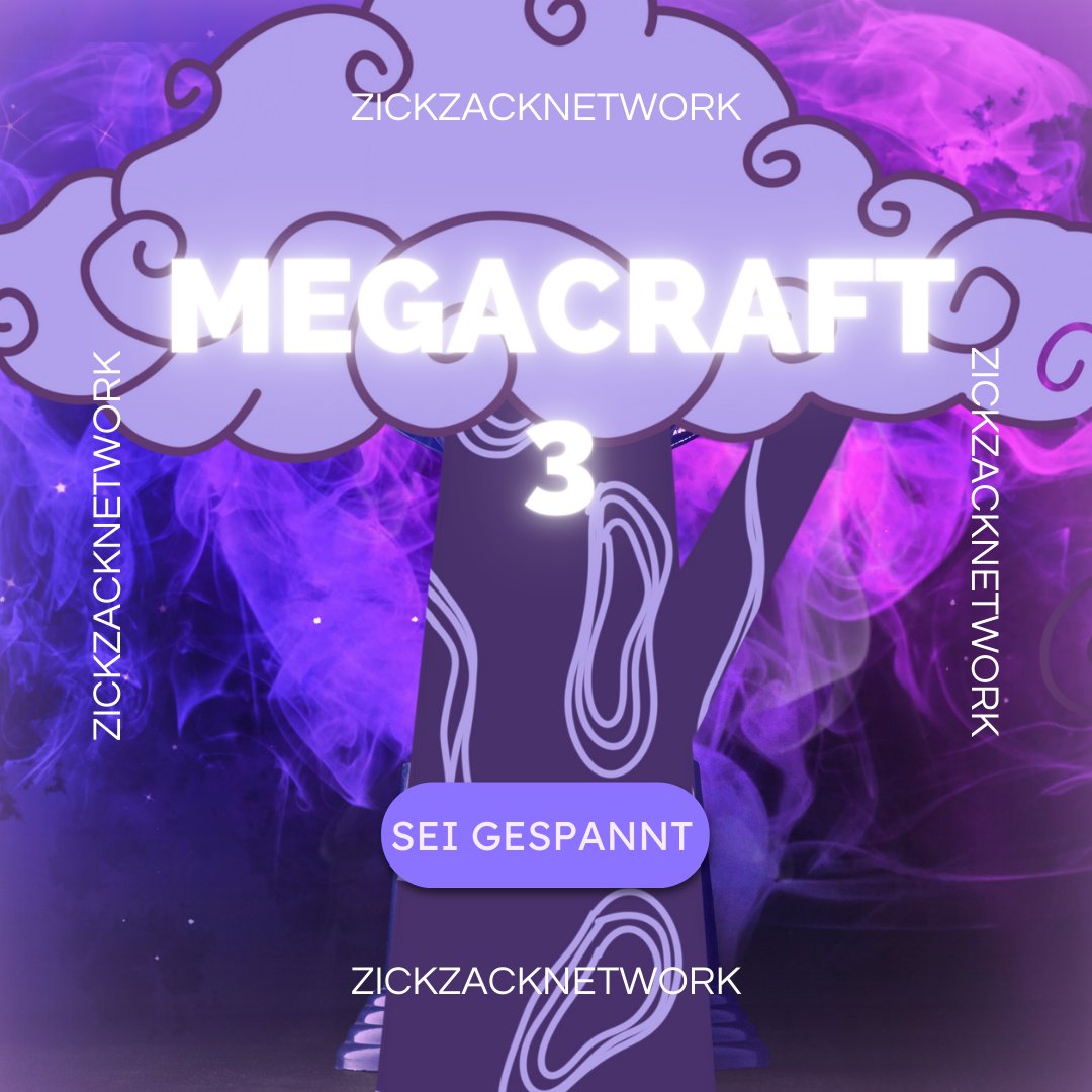 zickzacknetwork's tweet photo. MegaCraft3 ist unser nächstes großes Projekt. 
Um mehr zu erfahren und auf dem neusten Stand zu sein, trete dem Discord bei:
https://t.co/3gLEidFr5x 

Um dieses Projekt möglichst besonders zu machen, suchen wir noch Helfer, also melde dich gerne! https://t.co/gj7lJr6kuG