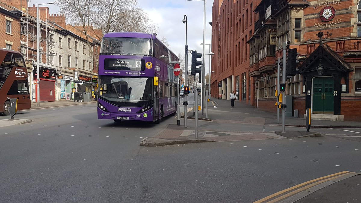 @StevenHughes129 @BPL_Transport @ukbus_spotter @BenFree38981313 @BPL_North Great photo. Took these photos of the large fleet of ADL Enviro400 MMC City's on Scania Chassis with Nottingham City Transport last month.
Sky Blue Line 
Brown Line
Lime Line 
Purple Line