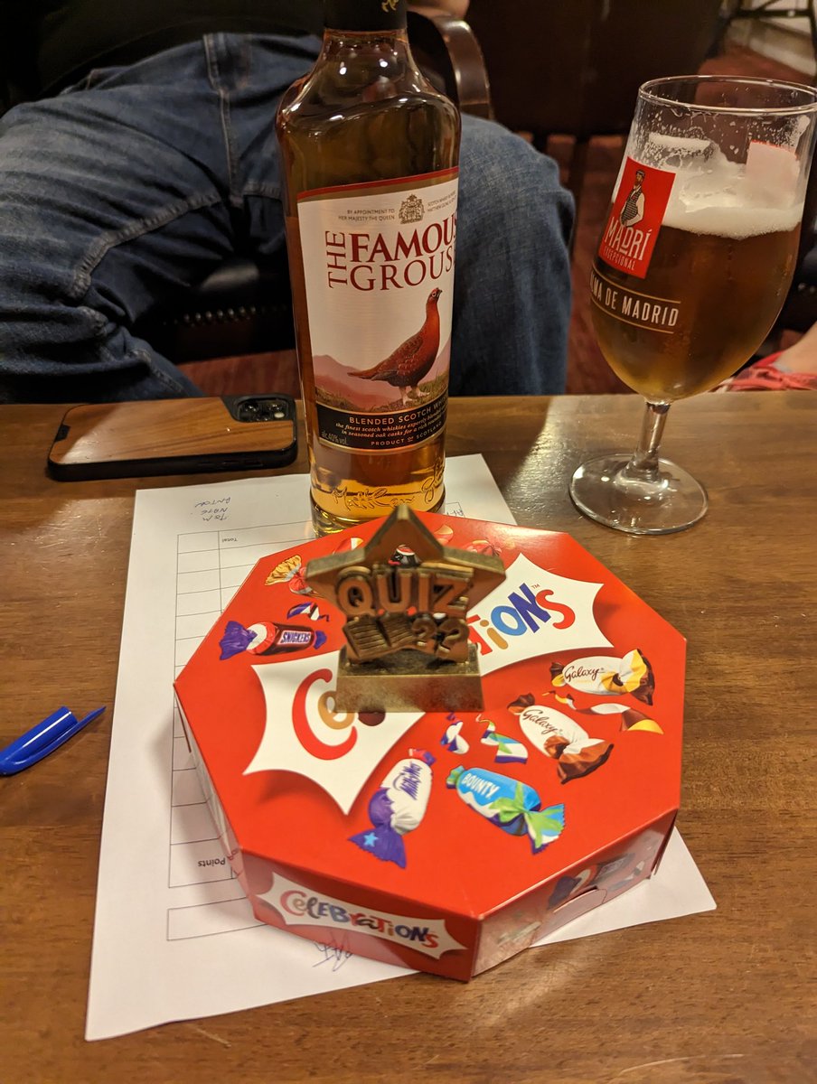 Cracking evening <a href="/NovosRFC/">Novos RFC</a> pub quiz. Cheeky little won to boot