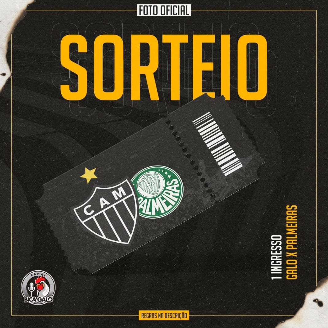 canalbicagalo's tweet photo. ⛔ SUPER SORTEIO - UM INGRESSO PARA A DECISÃO NO BRASILEIRO

⚔ GALO x PALMEIRAS

🟢REGRAS:

SEGUIR: 
@canalbicagalo
@Geves_Galo
@MuzziHenrique
 
🔁RT com seu placar e curtir o post.

Boa sorte e BICA GALO!

Resultado sábado a noite! https://t.co/L4bo8U3aM2