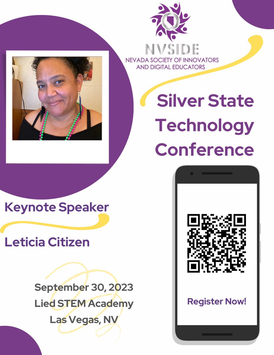 🎉 I’m doing a thing in September, y’all!

✨Find me in Vegas.

👉🏽 Submit your proposal by Jun 11.
forms.gle/bvmveM4jGB7Zqk…

💻 Register at eventbrite.com/e/2023-silver-…

#nvside #ISTE #WeAreCUE #cue #SpringCUE @ThatDopeTeacher @hellomrlopez @MsFarinas