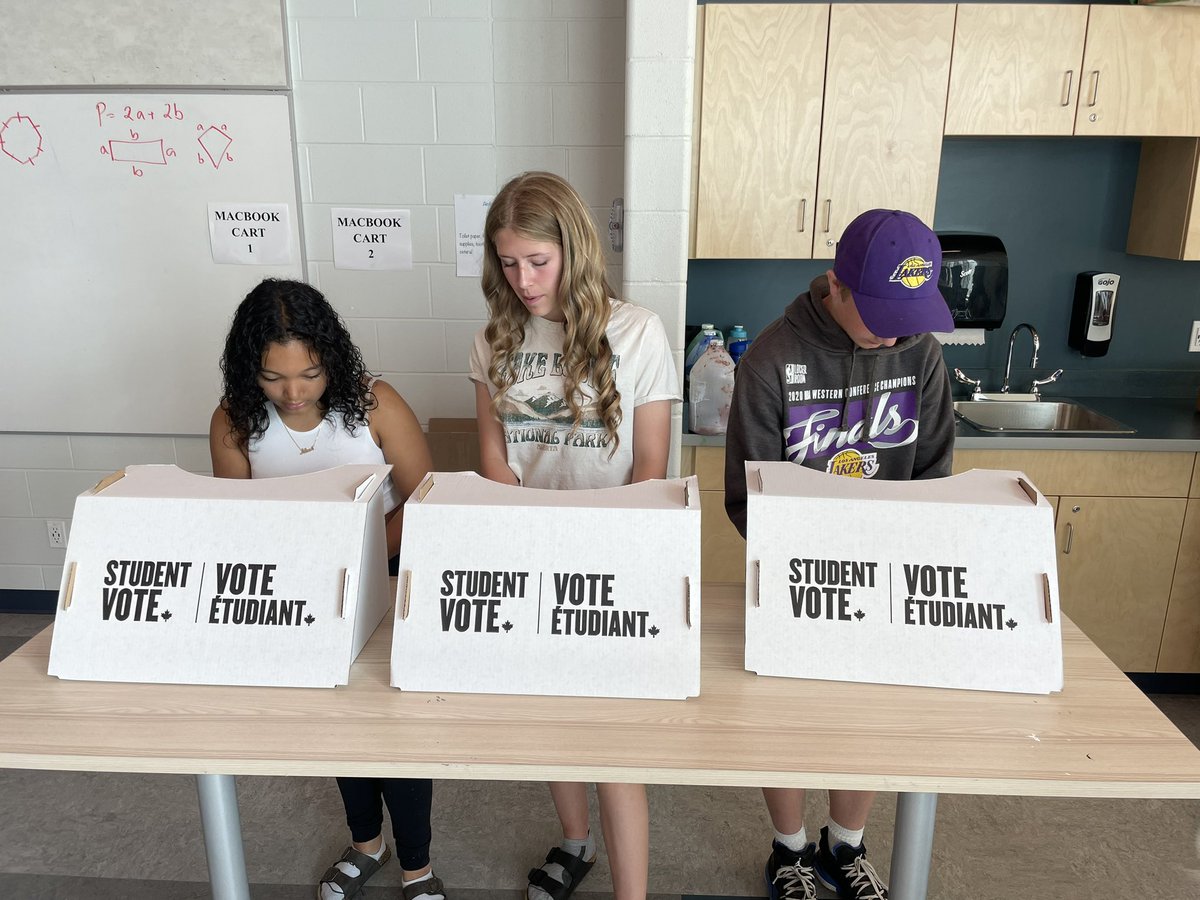 It was @studentvote day @NorthcottRVS! Thanks @CIVIX_Canada for supporting us in engaging students in democracy! #rvsed