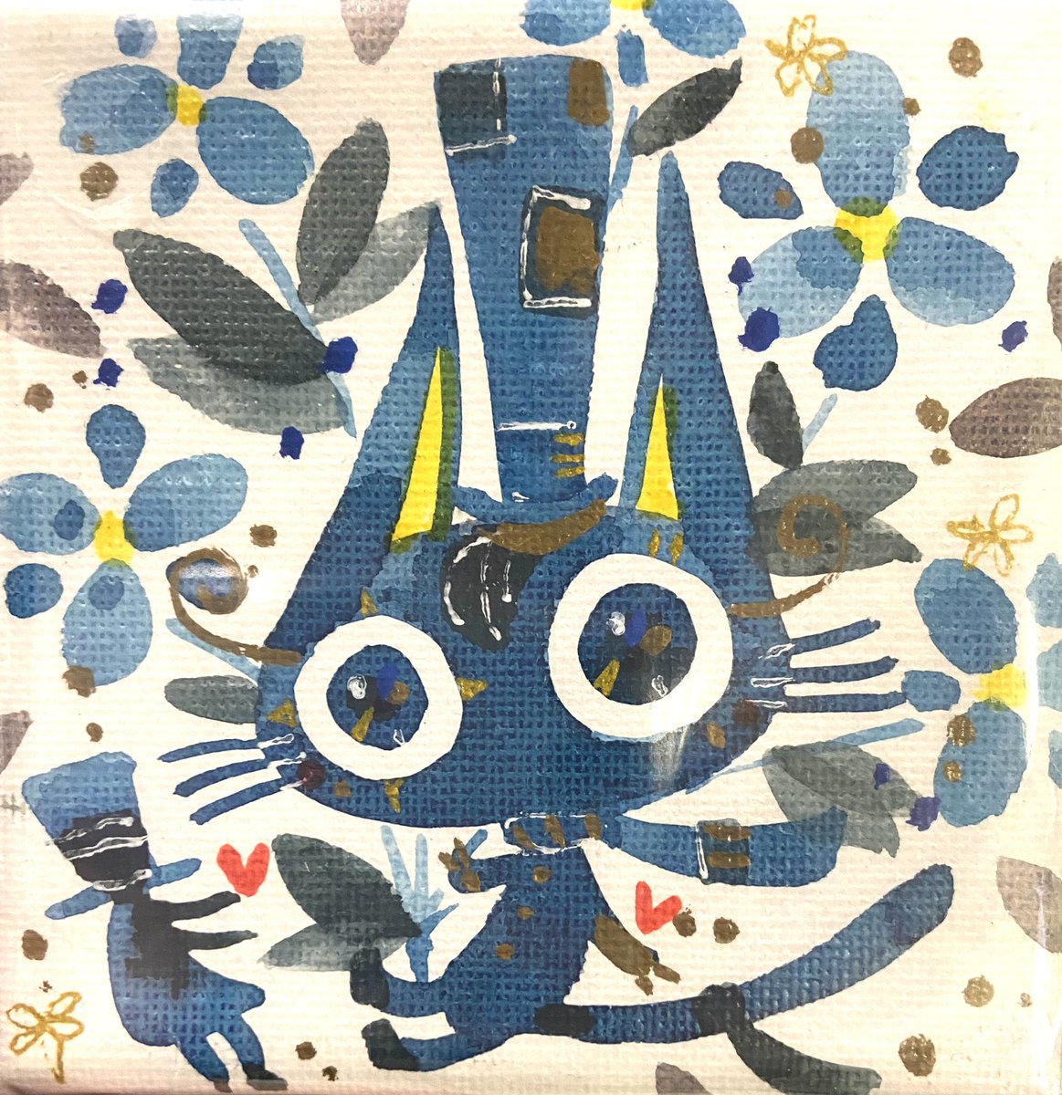 「猫物語」|ほんだ猫 (不思議風景と猫を描くぶるべり)のイラスト
