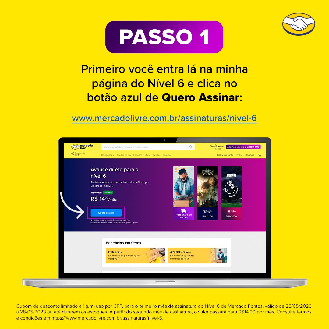 MercadoLivre's tweet photo. Pessoal tá me perguntando como que faz pra ter Disney+ e Star+ na faixa e 30% OFF na HBO Max, Paramount+ e LIONSGATE+ só por R$ 7,50 no primeiro mês. Deixa eu te contar como garantir o desconto no meu nível 6: segue o fio! 🧵https://t.co/ZXG6uGvDXD https://t.co/KybHUT00G9