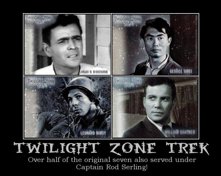 They also served. #StarTrek 
#TwilightZone