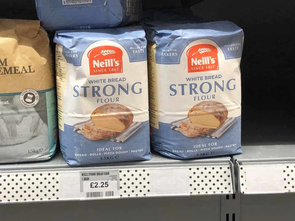 MarkThompDesign's tweet photo. Hard to believe this was launched 3 years ago – a packaging redesign for Neill's Flour. Previous looked almost like an "own label". New one much stronger &amp; alive. Some of the pics here show a direct "before" and "after" as the new packs were being phased in. Compare for yourself. https://t.co/ONNiaoCid4