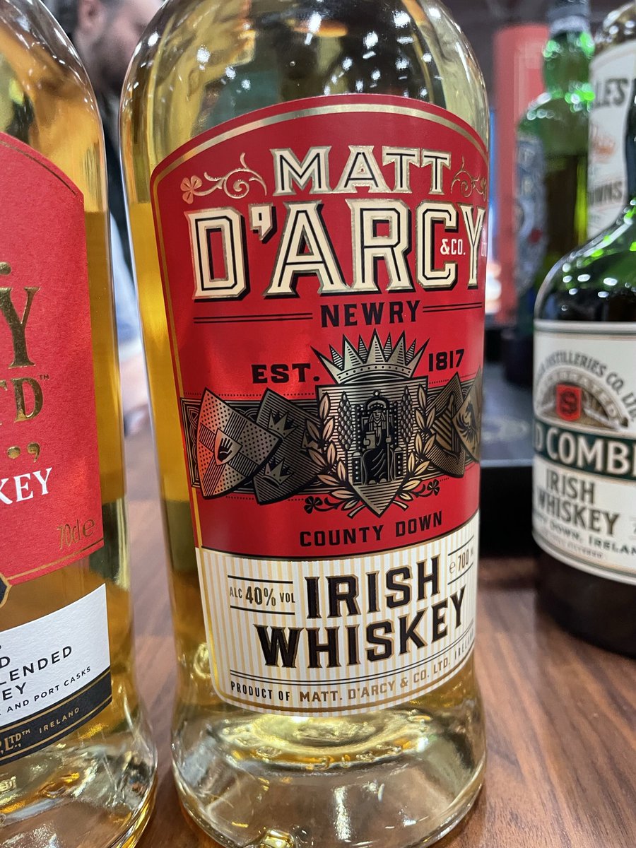 MarkThompDesign's tweet photo. Some pics of a project which went public in Dublin last week. “Before” on the left, “after” on the right. Now unmistakably legible and packed with the visual heritage of Ireland - as well as on-shelf strength and distinctiveness https://t.co/fTIv6Rzwby