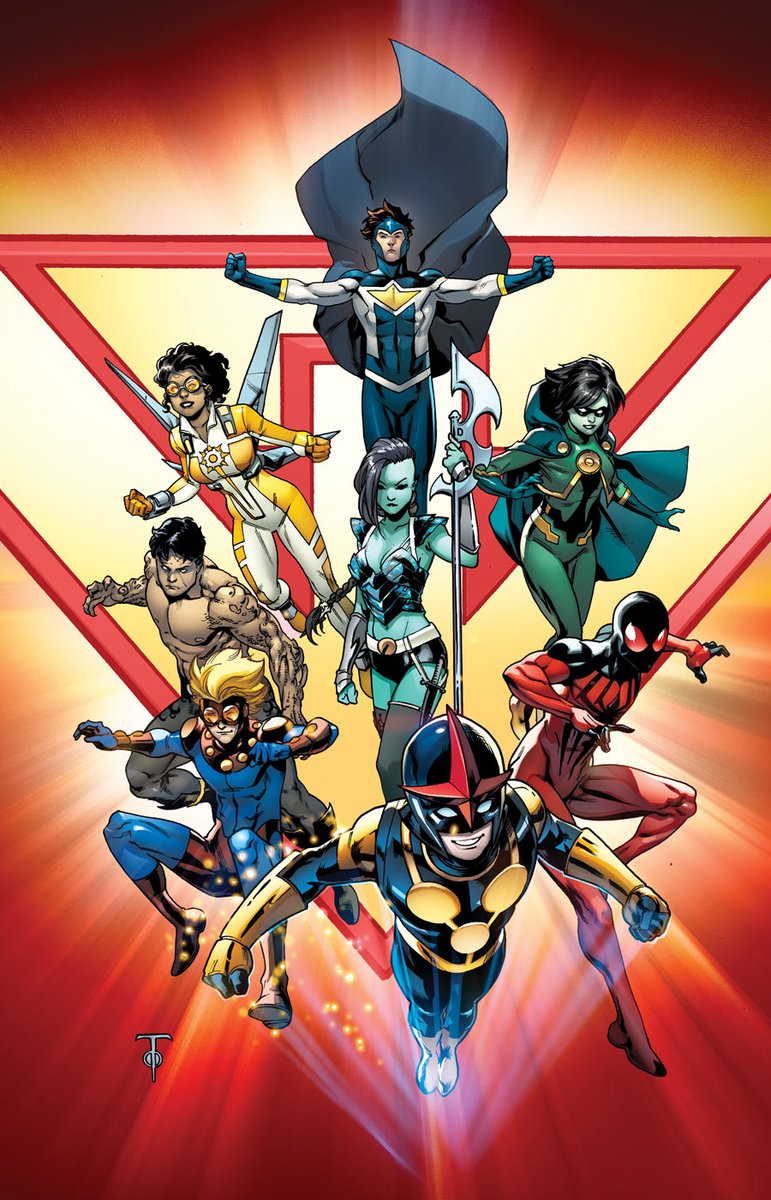 #NewWarriors #Jusice #SunGirl #WaterSnake #Hummingbird #Haechi #Speedball #Nova #ScarletSpider #marvelcomics #mcu