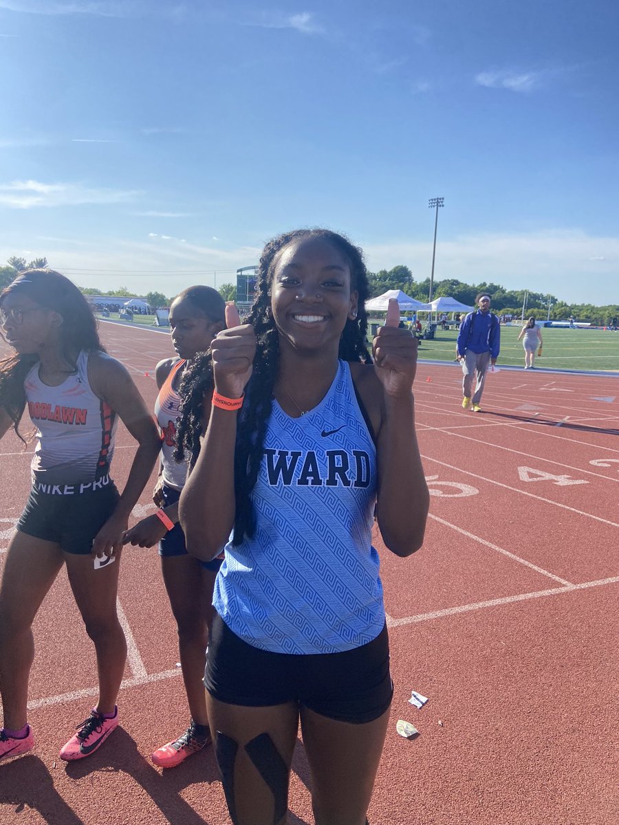 Congrats to Bianca for qualifying for the 200 meter finals!!!