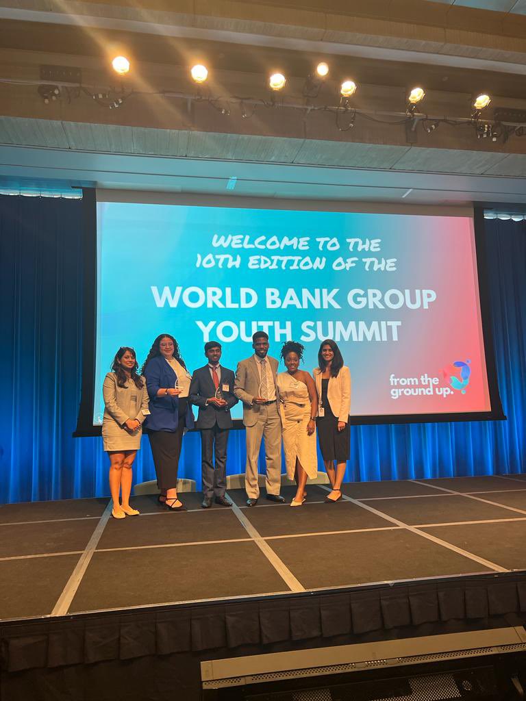 🎉 Thrilled to announce that we are the #WBGYouthSummit winner! 🏆✨

Huge thanks to @WorldBank for recognizing the impact our concept will bring. Special shoutout to the incredible teams who competed alongside us. This victory belongs to all of us!