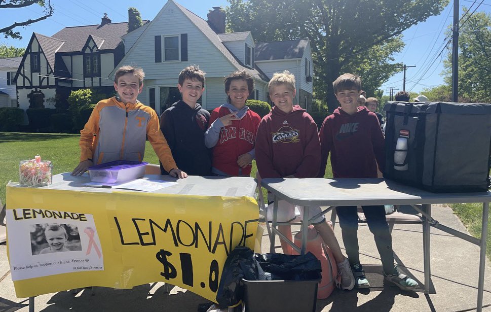 Thank you Rocky River!! Over $1500 in 2 hours for their lemonade stand for <a href="/OurDAWGSpencer/">Our DAWG Spencer</a>