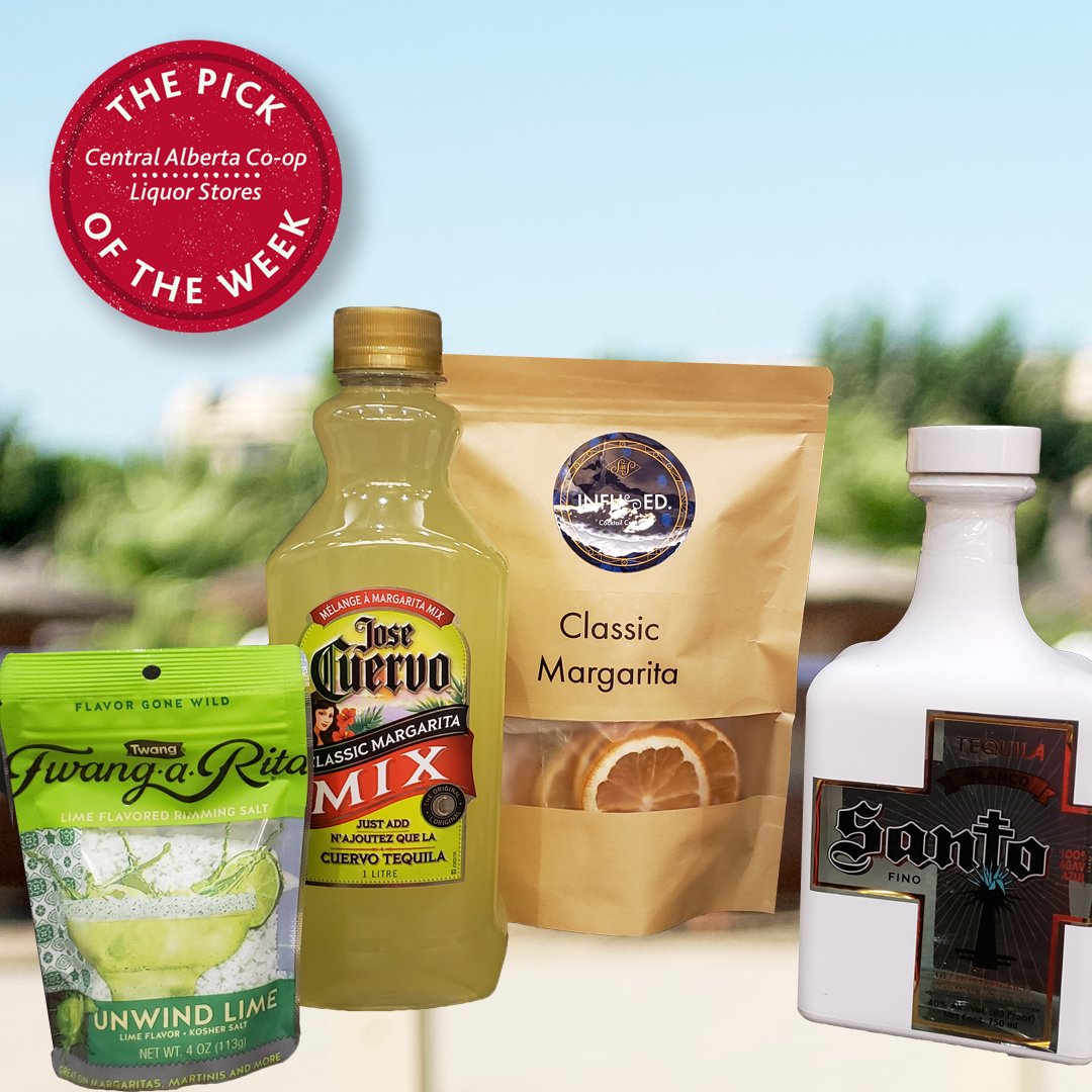 CaCoopLiquor's tweet photo. The Pick of the Week is infused cocktail creations, the Classic Margarita. This kit features Santo tequila, endorsed by both celebrity musician Sammy Hagar and TV personality Guy Fieri. The classic margarita is mixed with Jose Cuervo margarita mix and lime flavored rimming salt. https://t.co/EuLxHoD69i
