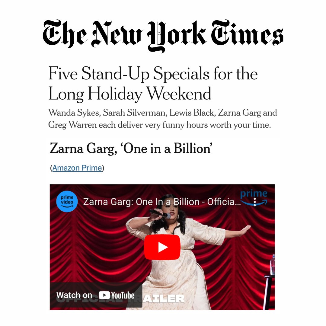 Zarna Garg tweet media