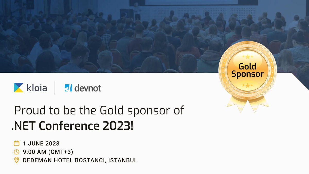 kloia_com's tweet image. Proud to be the Gold sponsor of .NET Conference 2023! Join us at this exciting event where industry experts and enthusiasts gather to share insights on everything .NET.🚀
buff.ly/42gZi4M
#dotnetconference #goldsponsor #technology #networking @devnot_