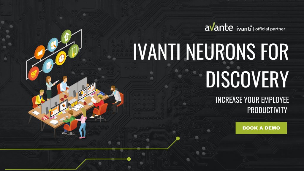 AvanteSolutions's tweet photo. Ready to increase productivity? 👇🏼

Increase and maintain employee productivity by reducing downtimes from planned and unplanned outages with Ivanti Neurons for Discovery!

Book your demo today at 👉🏻 https://t.co/UsapxMsvyl https://t.co/Uh6Euyltpa