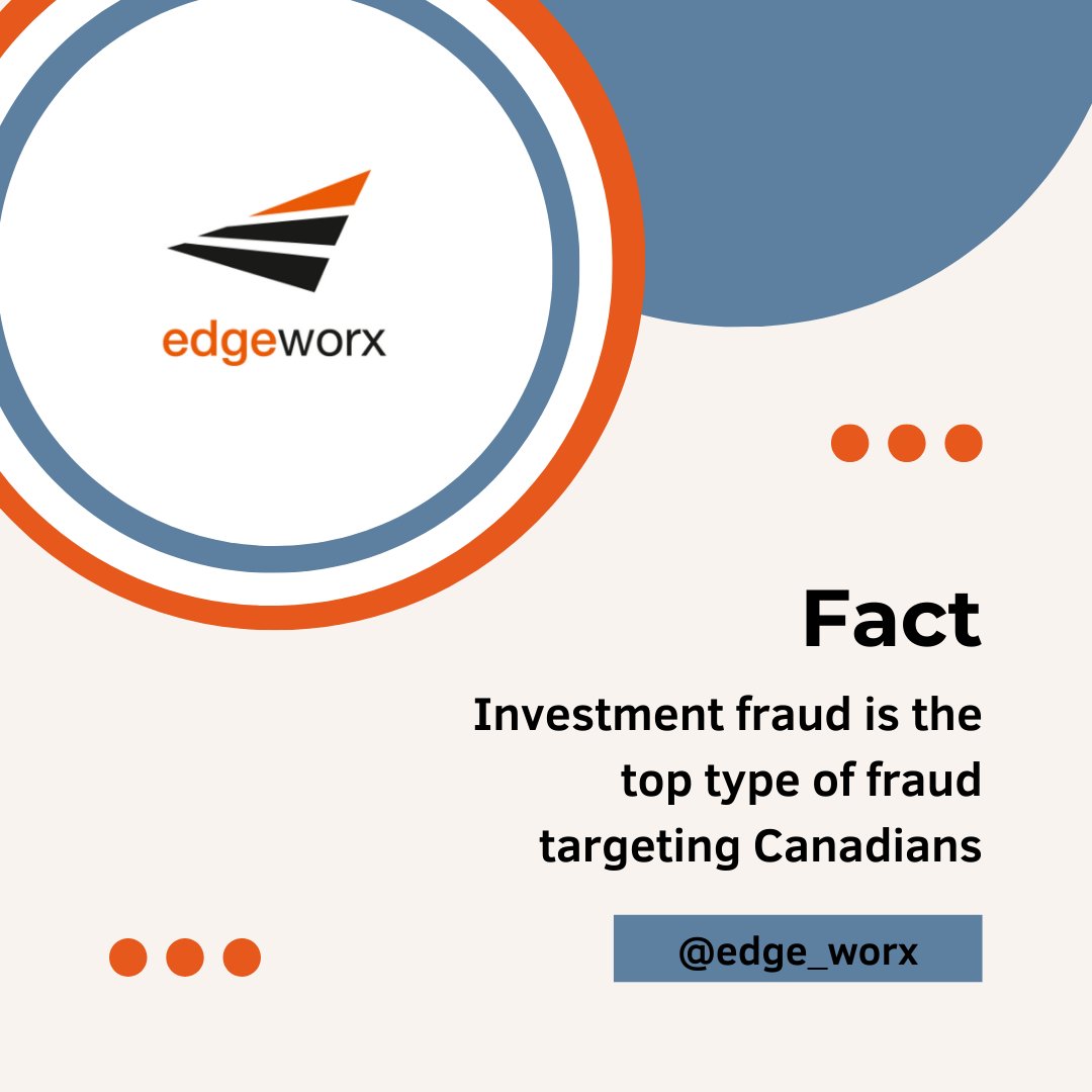 Fact Friday!

Have you experienced investment fraud? 

Let us know in the comments!

#investmentfraud #cybersecurity #cybereducation #factfriday #edgeworx