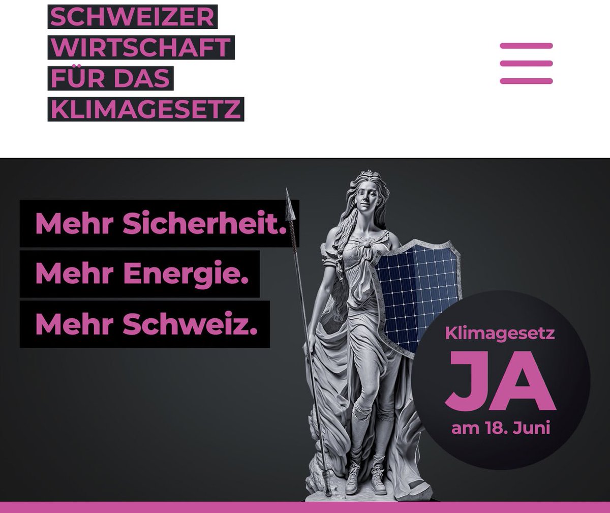 Während NR <a href="/MullerAltermatt/">Stefan Müller-Altermatt</a> &amp; <a href="/StefanBrupbach1/">Stefan Brupbacher</a> von <a href="/swissmem/">Swissmem</a> in <a href="/SRF/">SRF</a> Arena Verantwortung übernehmen, Chancen aufzeigen &amp; Fakten vermitteln, bewirtschaften Martullo-Blocher &amp; Graber nur Ängste.  Das bringt🇨🇭nicht weiter. Mit @Klimagesetzja setzen wir #NettoNull mit Verstand um ✅