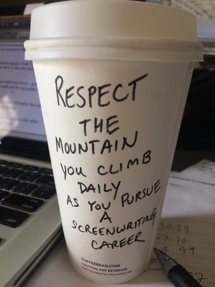 scriptcat's tweet photo. Screenwriting survival tip for today… https://t.co/fdm4NvonnE