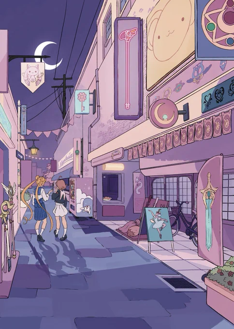 A meeting place   #sailormoon #cardcaptorsakura #illustration