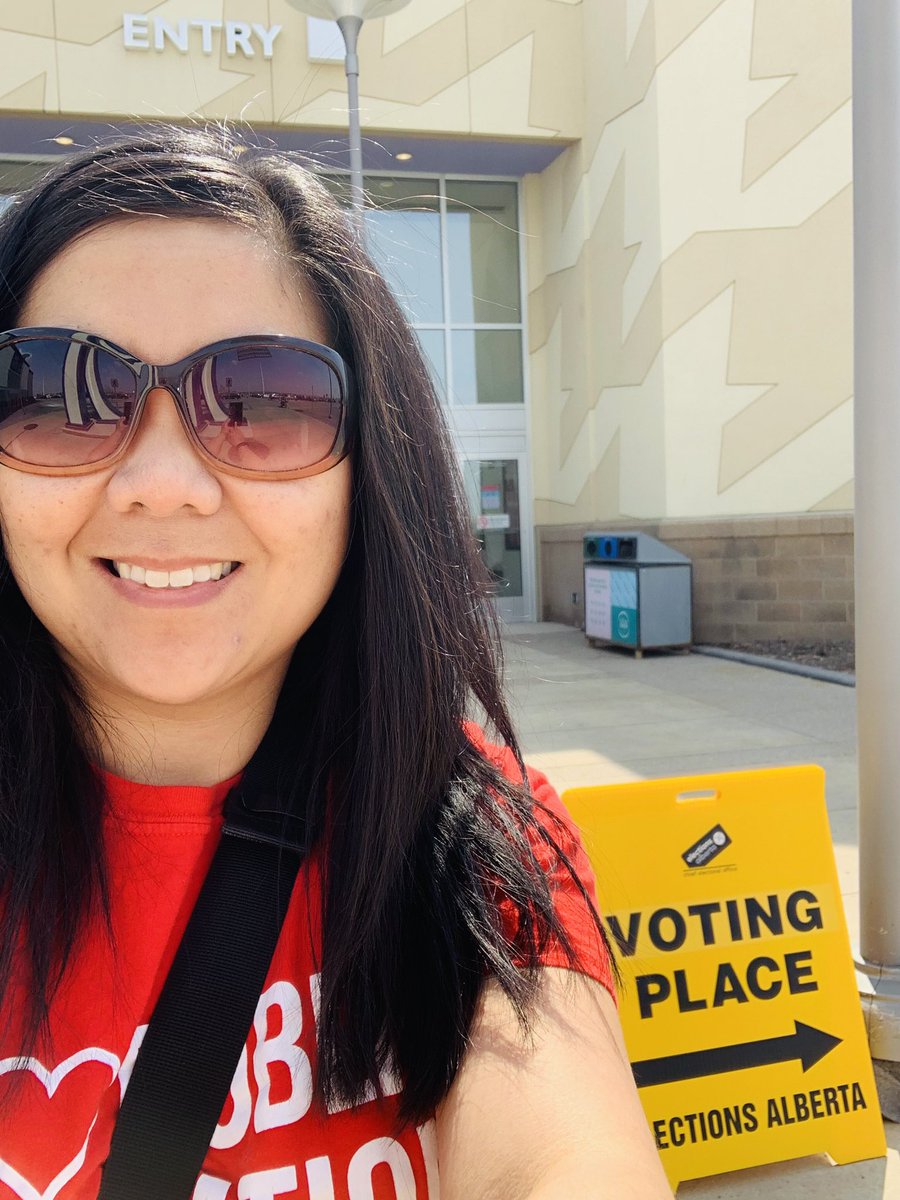 Wore my #Red4EdAB today while doing my civic duty. #Getoutthevote @ATA38