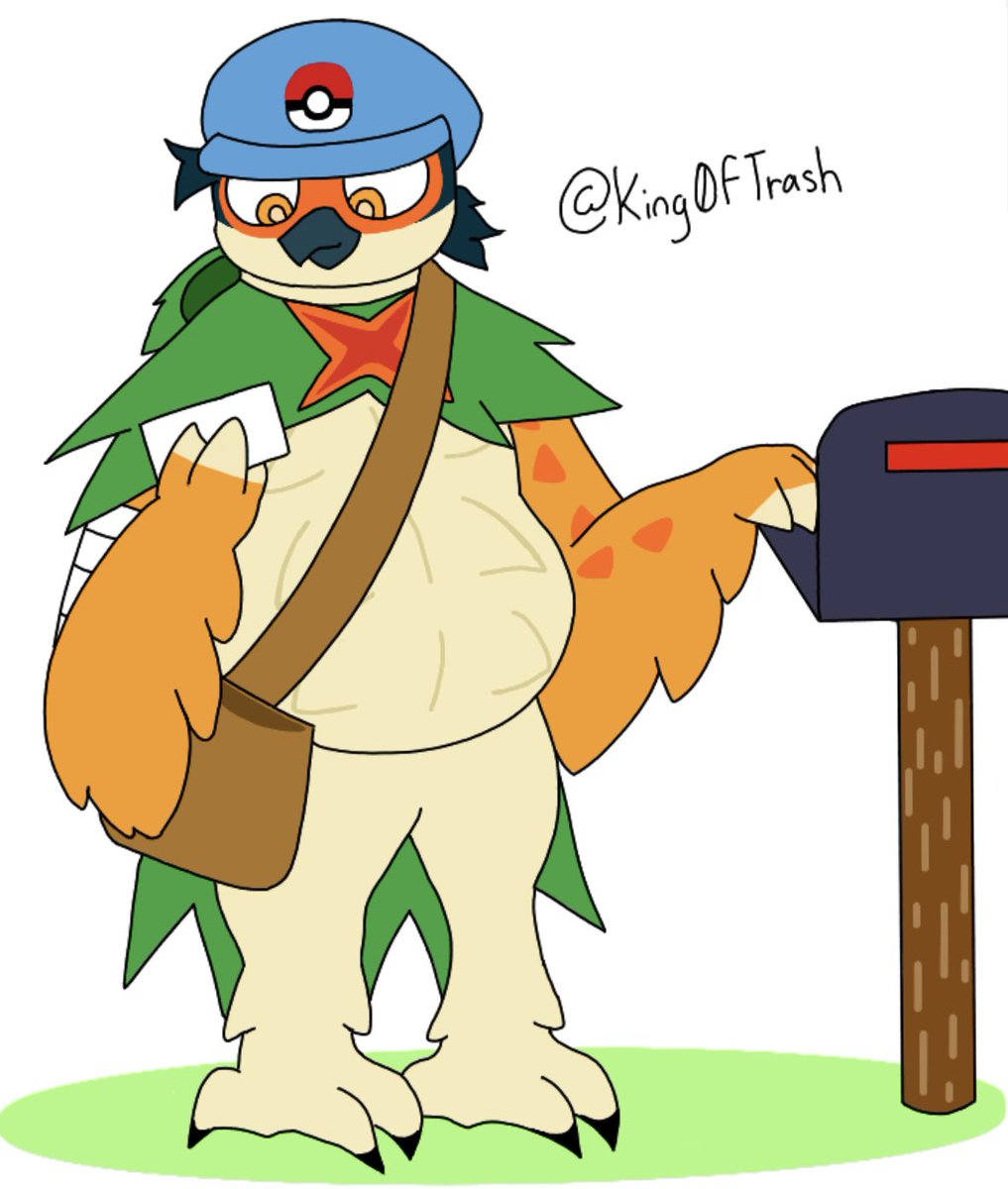 He may not be able to fly but he can still get his job done 🦉📮