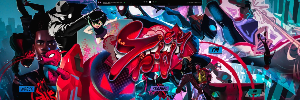 SolarKurishi's tweet photo. New Header | Miles Morales | Spidey 🕷️

(❤+♻) https://t.co/b3YX7oCTGP