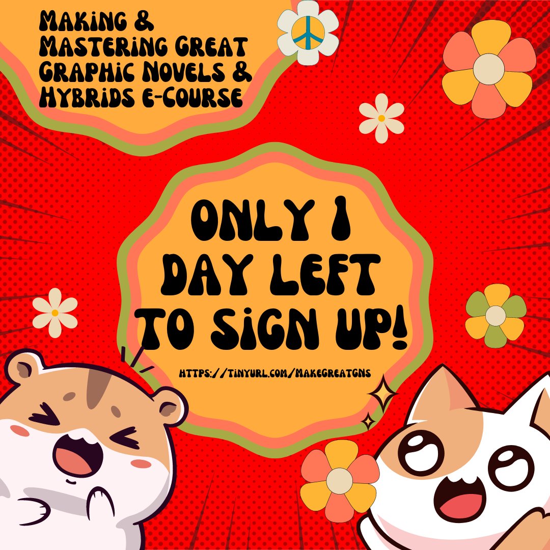 ⏳ Only one day left to sign up! Don't miss out on this incredible opportunity! Join our exclusive, interactive e-course before it's too late and the live version disappears forever! 🚀

🎓 Experience the most generous Graphic Novels &amp; Hybrids course and education that CBA