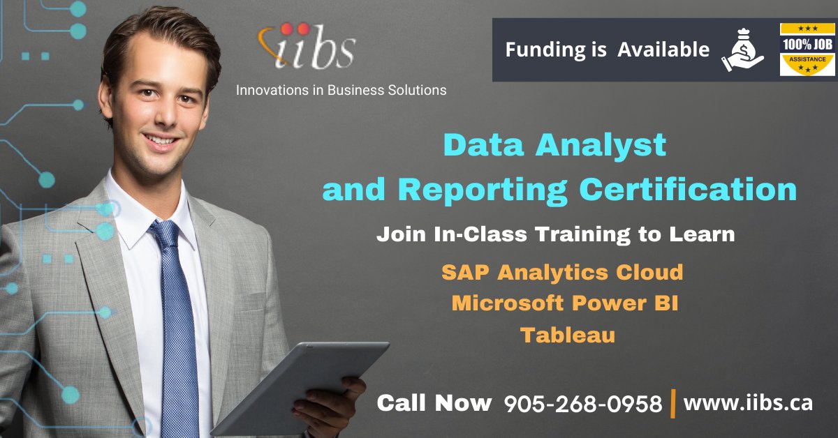 sap_trainings's tweet image. Data Analytics and Reporting Training in   Canada
The Batch is going to start on AUG 21, 2023
Important Features
• Funding available from Govt. of Ontario
Call us at 9052680958 or email at info@iibs.ca
#SAPSAC #Tableau #DataAnalytics #Reporting