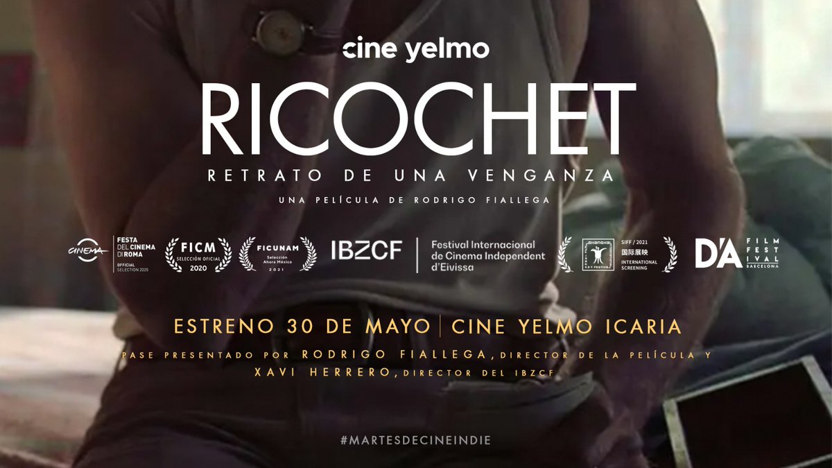 #Ricochet #RetratoDeUnaVenganza

👉 Un "As Bestas" a la mexicana

🎯 Pase único y especial 30 de mayo <a href="/CineYelmo/">Cine Yelmo</a> Icaria, con <a href="/rodrigofiallega/">Rodrigo Fiallega</a> y Xavi Herrero

🏆 La película viene avalada por <a href="/alternativafest/">L'Alternativa Fest</a> y <a href="/DAFilmFestival/">D'A Festival Cinema Barcelona 2025</a> y tuvo el premio a la distribución en <a href="/ibizacinefest/">IBIZACINEFEST</a>
