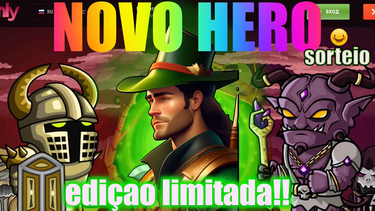 Deeh993's tweet photo. NOVO HERO NO GEMLY CORRE TEMPO LIMITADO https://t.co/BKHWGqwjKk via @YouTube
#NFT #gemly #PlayToEarn #Freetoplay https://t.co/OrCXiqvaoF