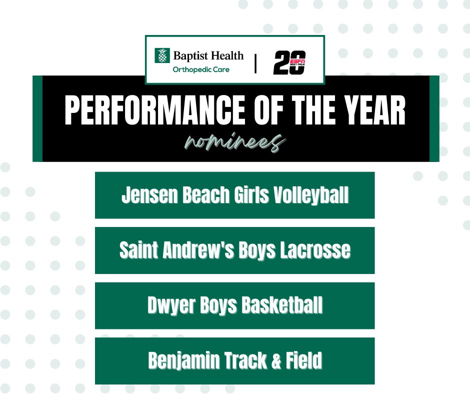 And you thought we were done… 😉 We’re giving away a <a href="/BaptistHealthSF/">Baptist Health</a> 
Performance of the Year! 

We’ve narrowed it down to four finalists. Vote for you who think is the most deserving and the winner will be announced next week!

*votes will count for a portion of final decision