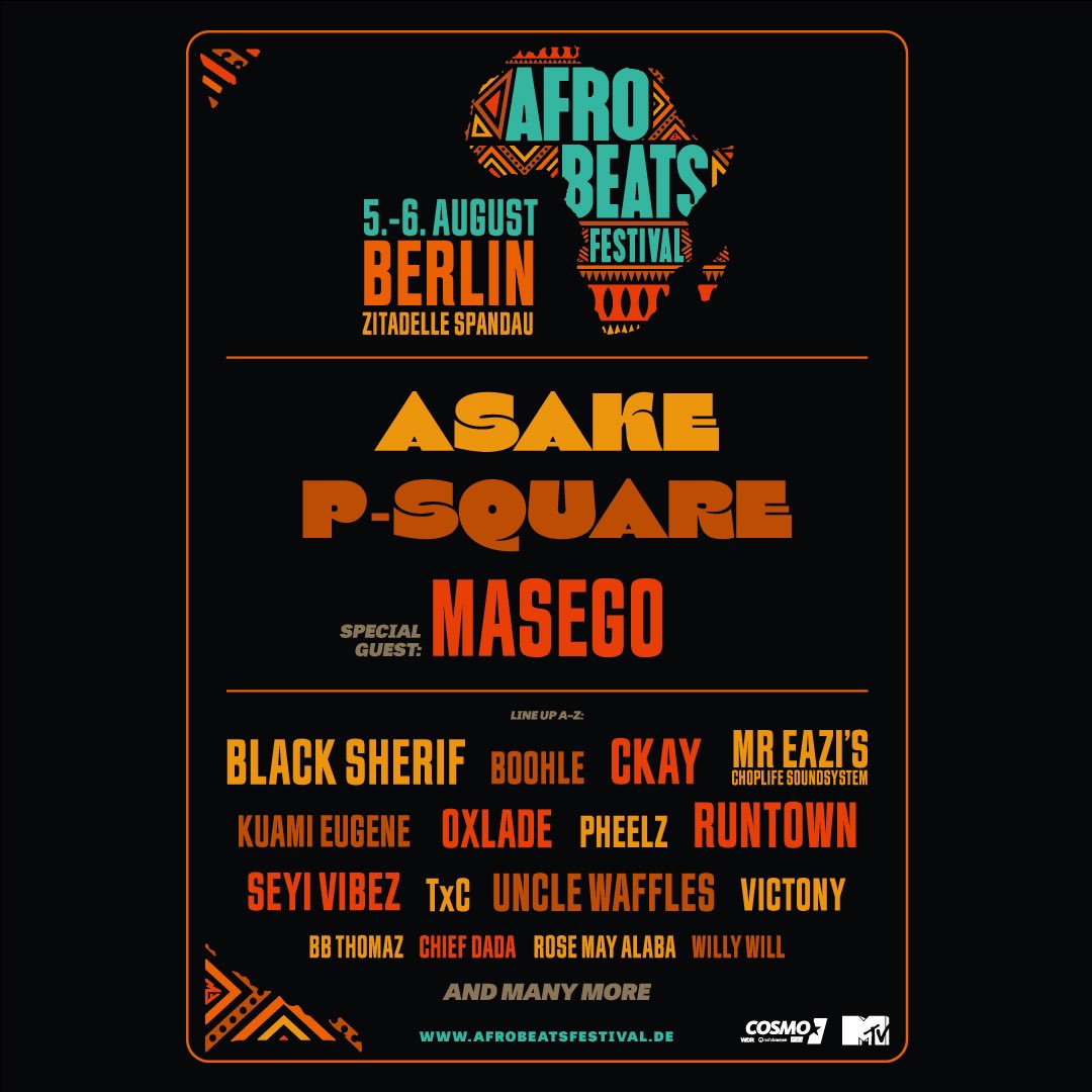 Phase 2 of this years line up is here ‼️ ATTENTION: many more artists & specials will be announced soon! ✨🫶🏾 We’re ready for summer! ☀️❤️#AFROBEATSFESTIVAL2023 #BePartOfTheMovement #ABF23