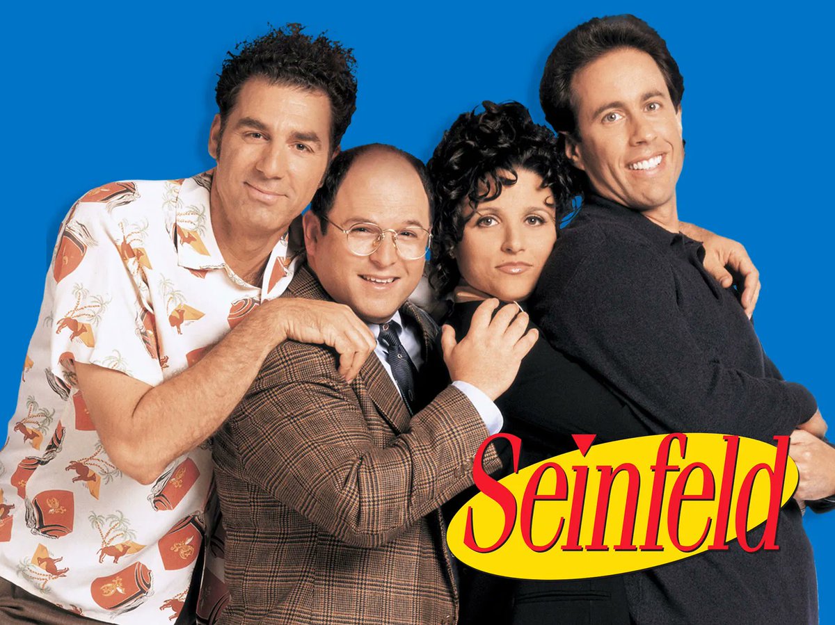 SEINFELD 

Today I finish this série and it’s just BRILLIANT !!! 

The first and best sitcom ever ! 

Thank you for all funny nights laughing 

10/10 ⭐️

#seinfeld #jerryseinfeld #nbctv