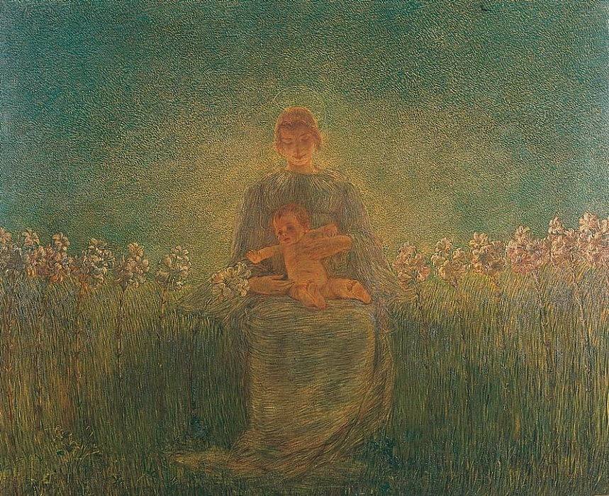 Gaetano Previati
Madonna of the Lilies
1894