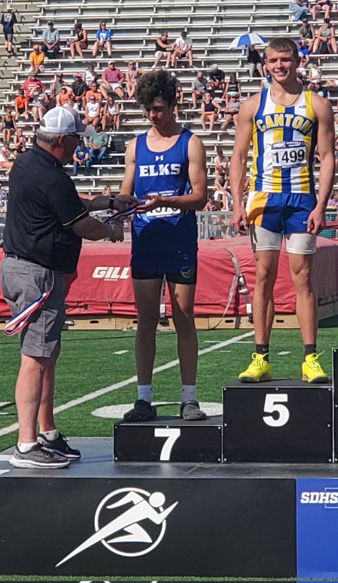 ElkstrackF's tweet photo. Congratulations to Tanner Drietz! Tanner placed 7th in the Boys Class A Triple Jump! #GoElks https://t.co/suJGpkHSHX